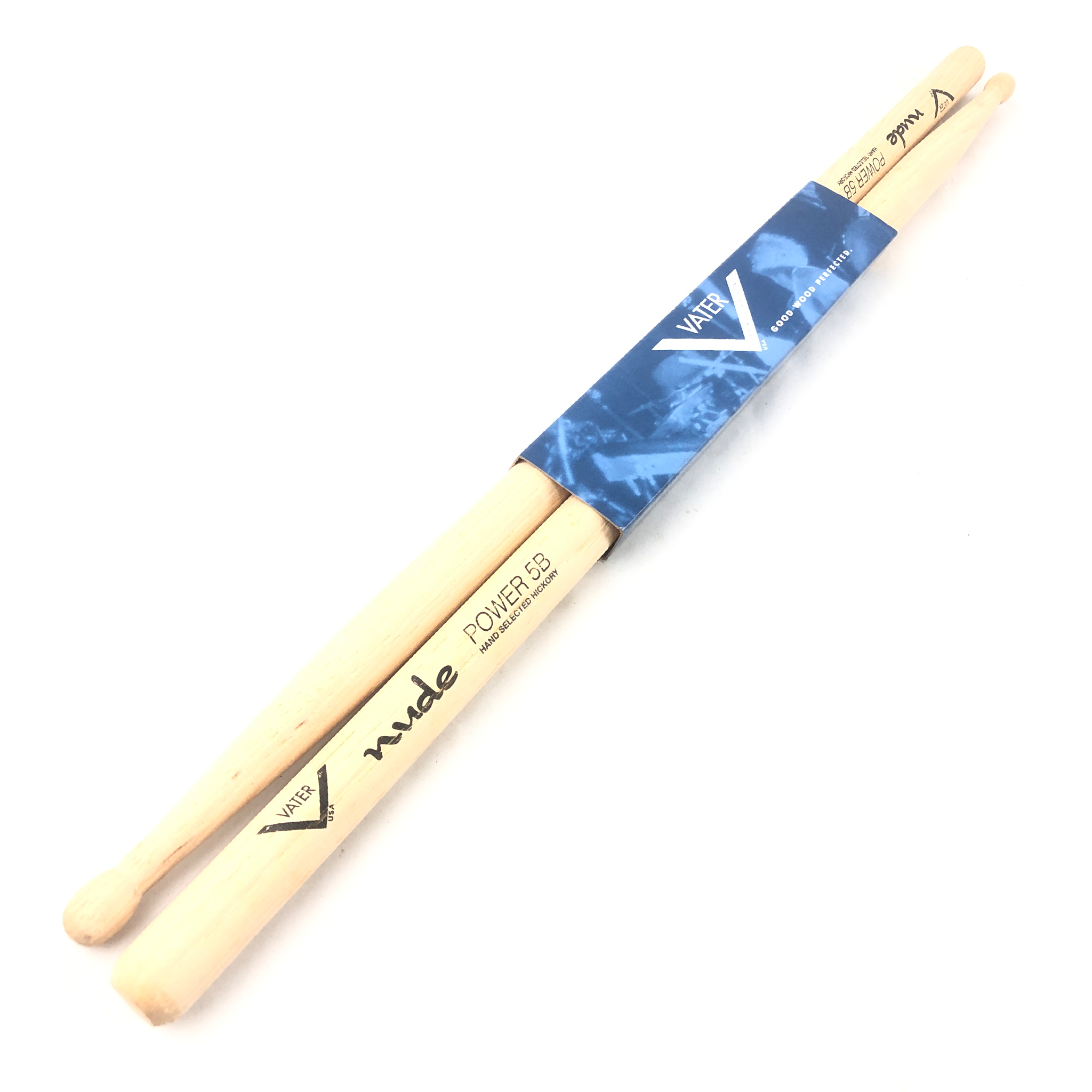 Vater VHNW-P5B Nude Fusion Wood Power 5B Drumsticks